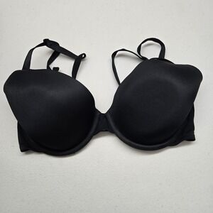 Victoria Secret PINK Women Bra‎ 32DD Black Wear Everywhere Underwire Convertible